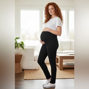 NWOT Motherhood Black Casual Pants- Size Medium Long